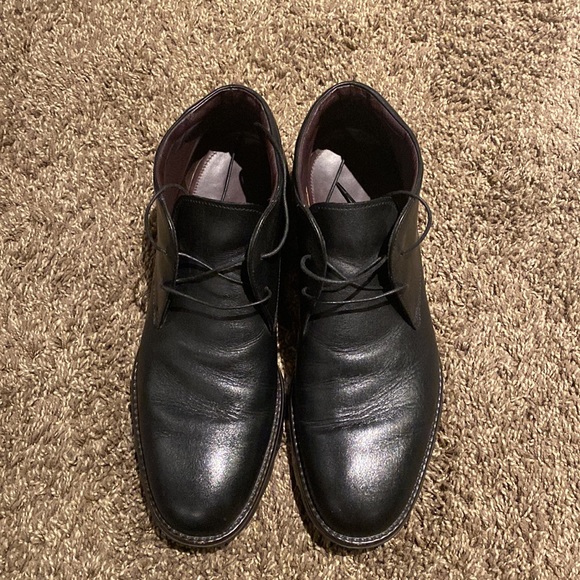 Z Zegna Black Laced Ankle High Dress Shoes - Picture 4 of 8